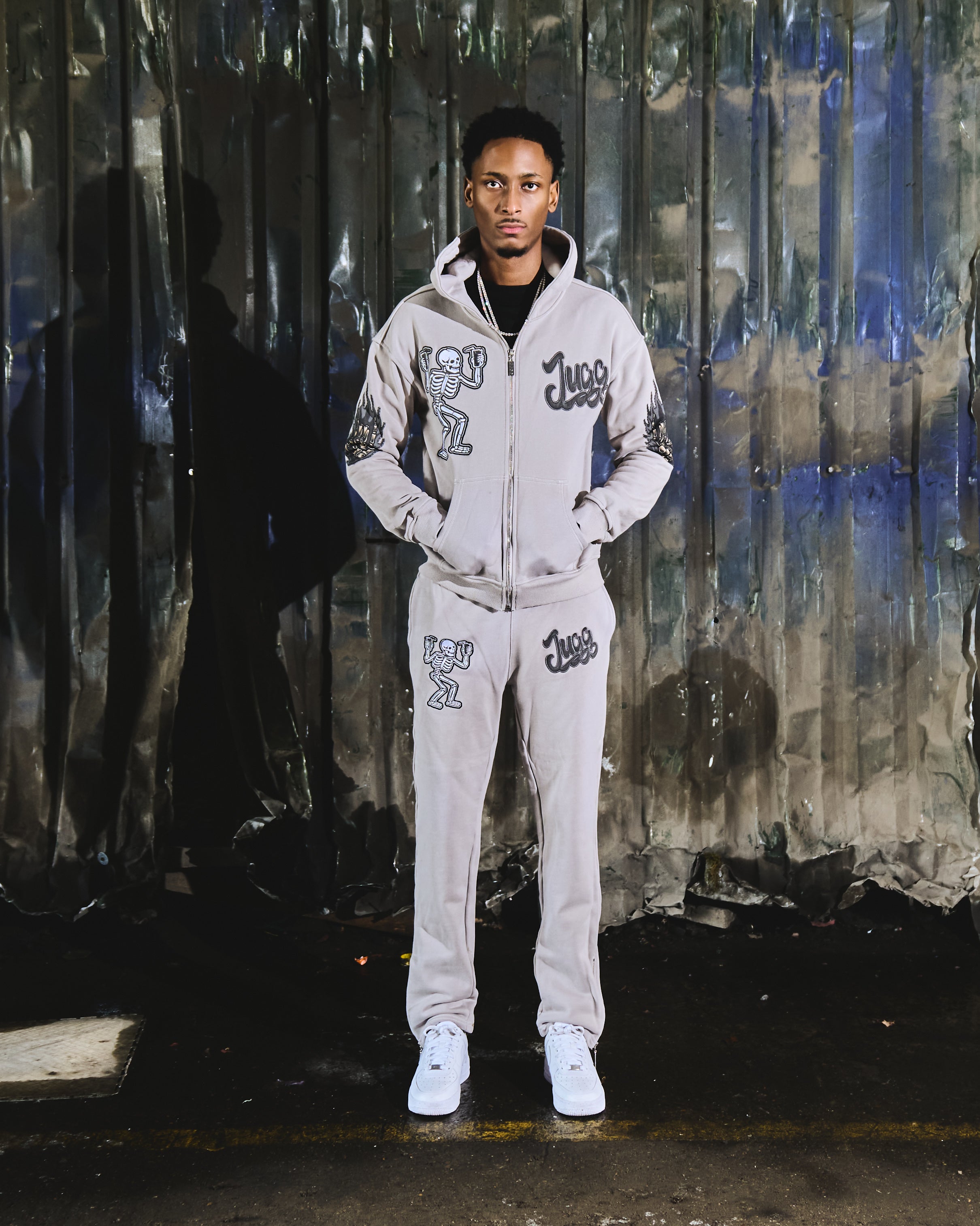 COUGHSYRUP TRACKSUIT - STEEL GREY