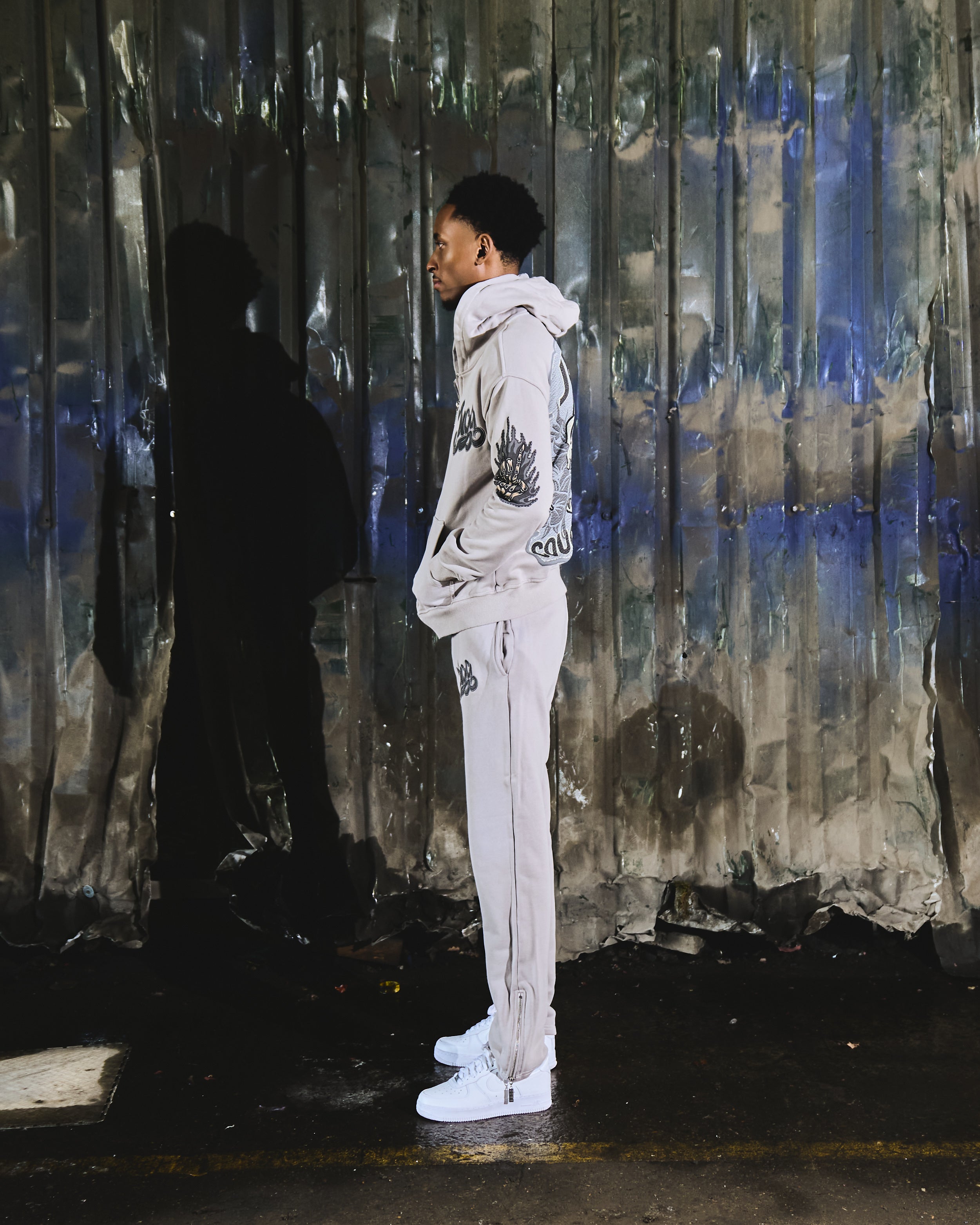 COUGHSYRUP TRACKSUIT - STEEL GREY