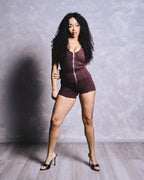 “ZIP ME DOWN” SHORTSET - DESERT DUSK
