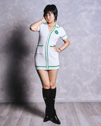 TRICOTÉE HERS - WHITE WIMBLEDON GREEN