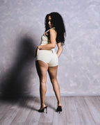 "ZIP ME DOWN" SHORTSET - VANILLA VICE