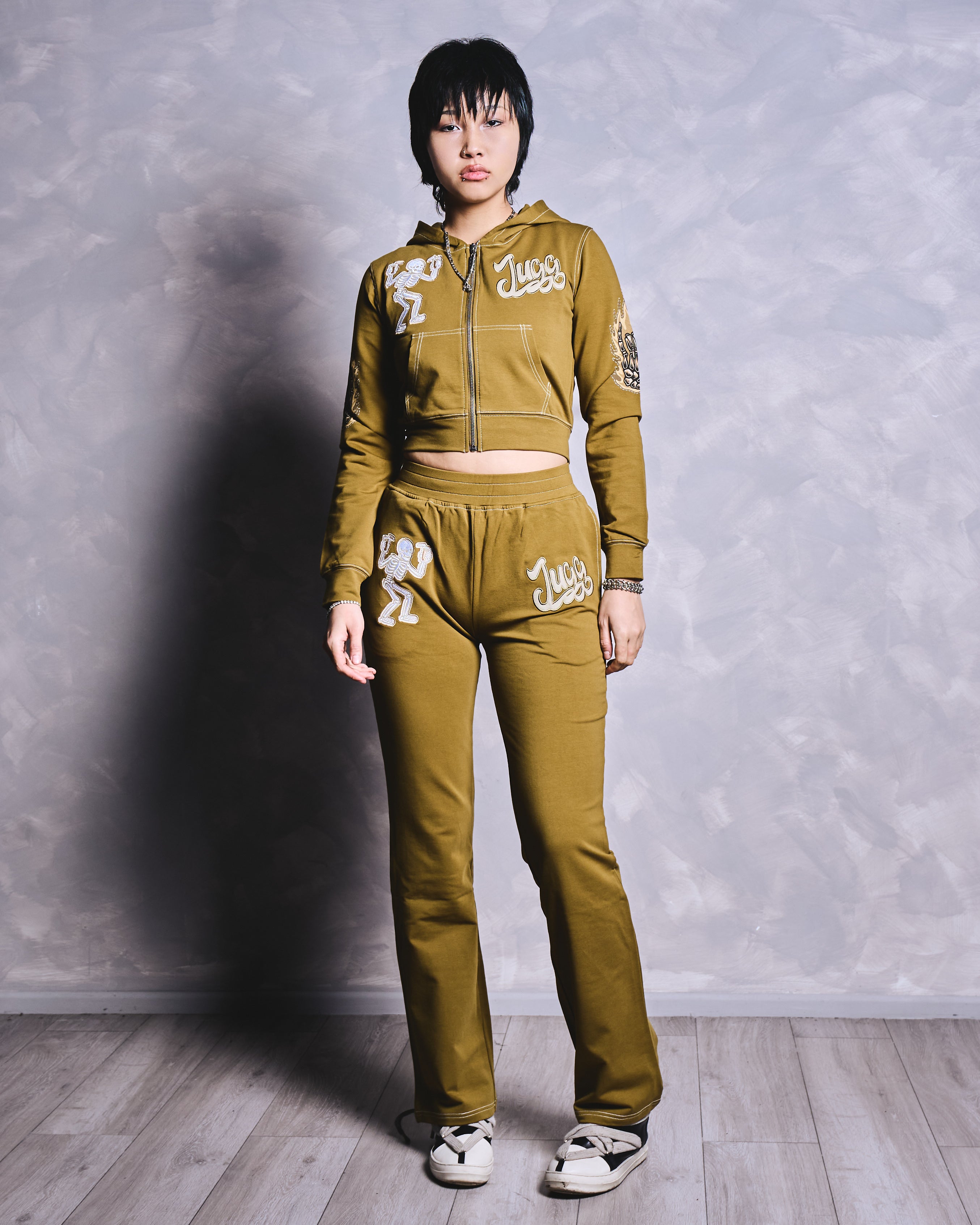 MISS COUGHSYRUP TRACKSUIT - KHAKI