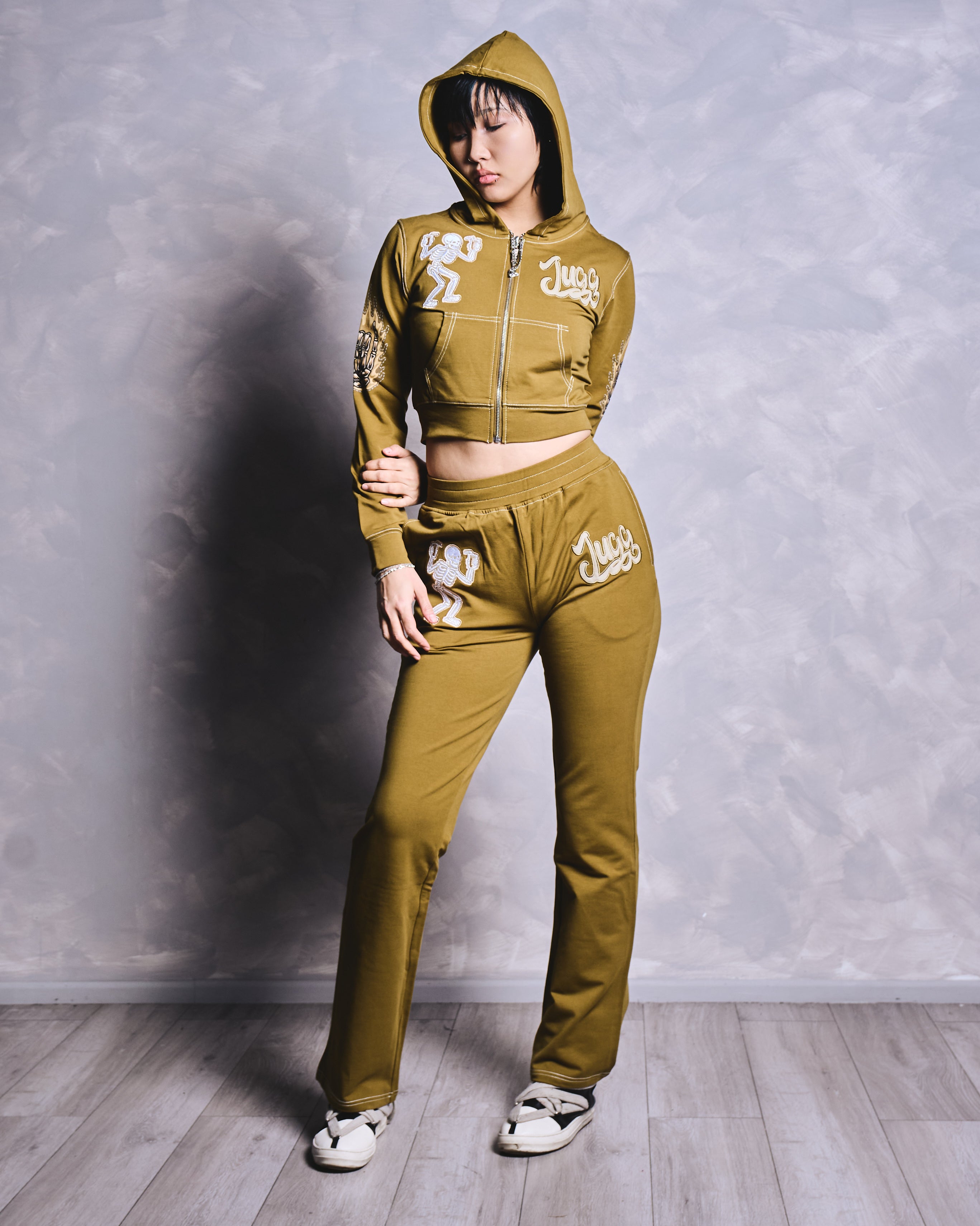 MISS COUGHSYRUP TRACKSUIT - KHAKI