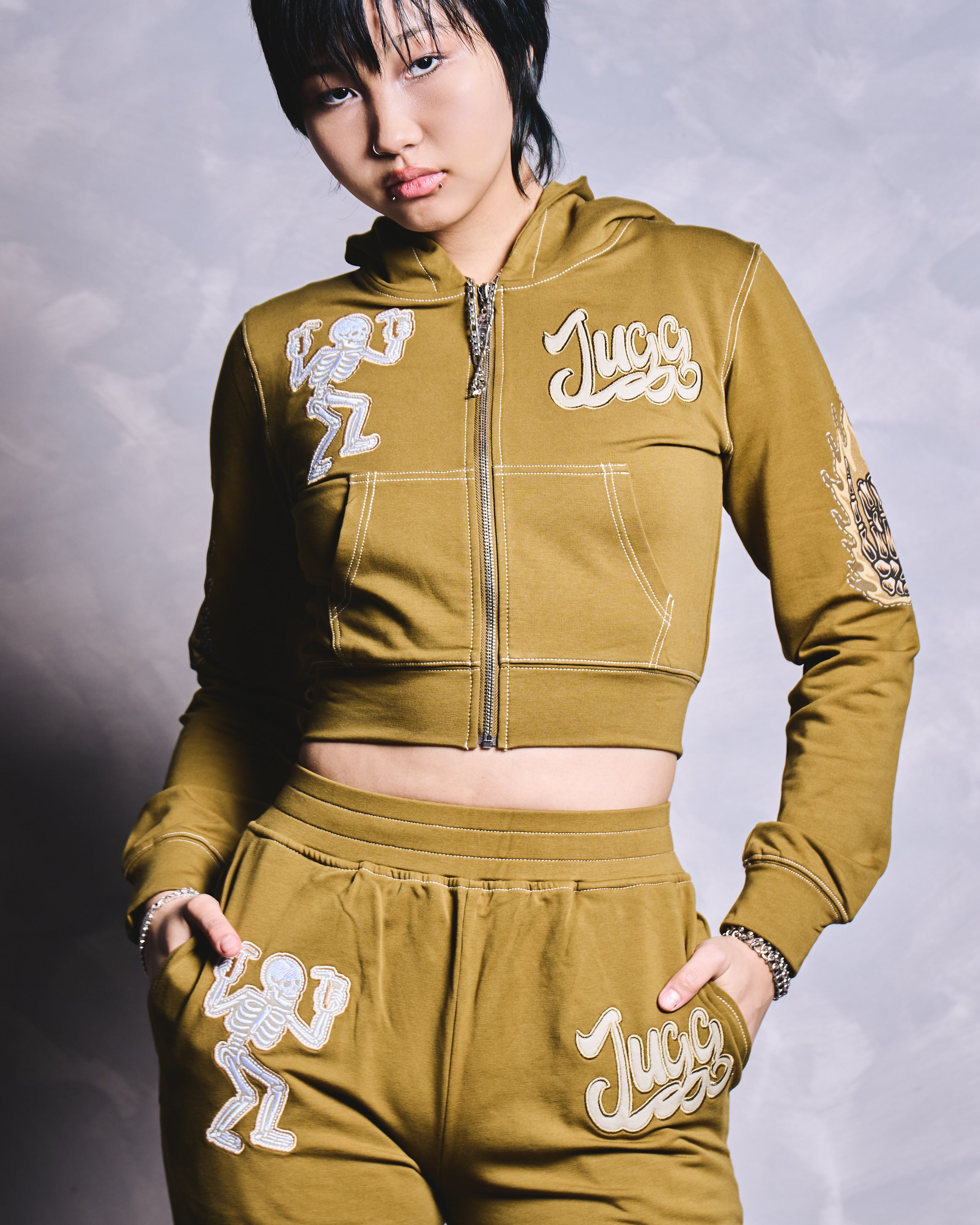 MISS COUGHSYRUP TRACKSUIT - KHAKI
