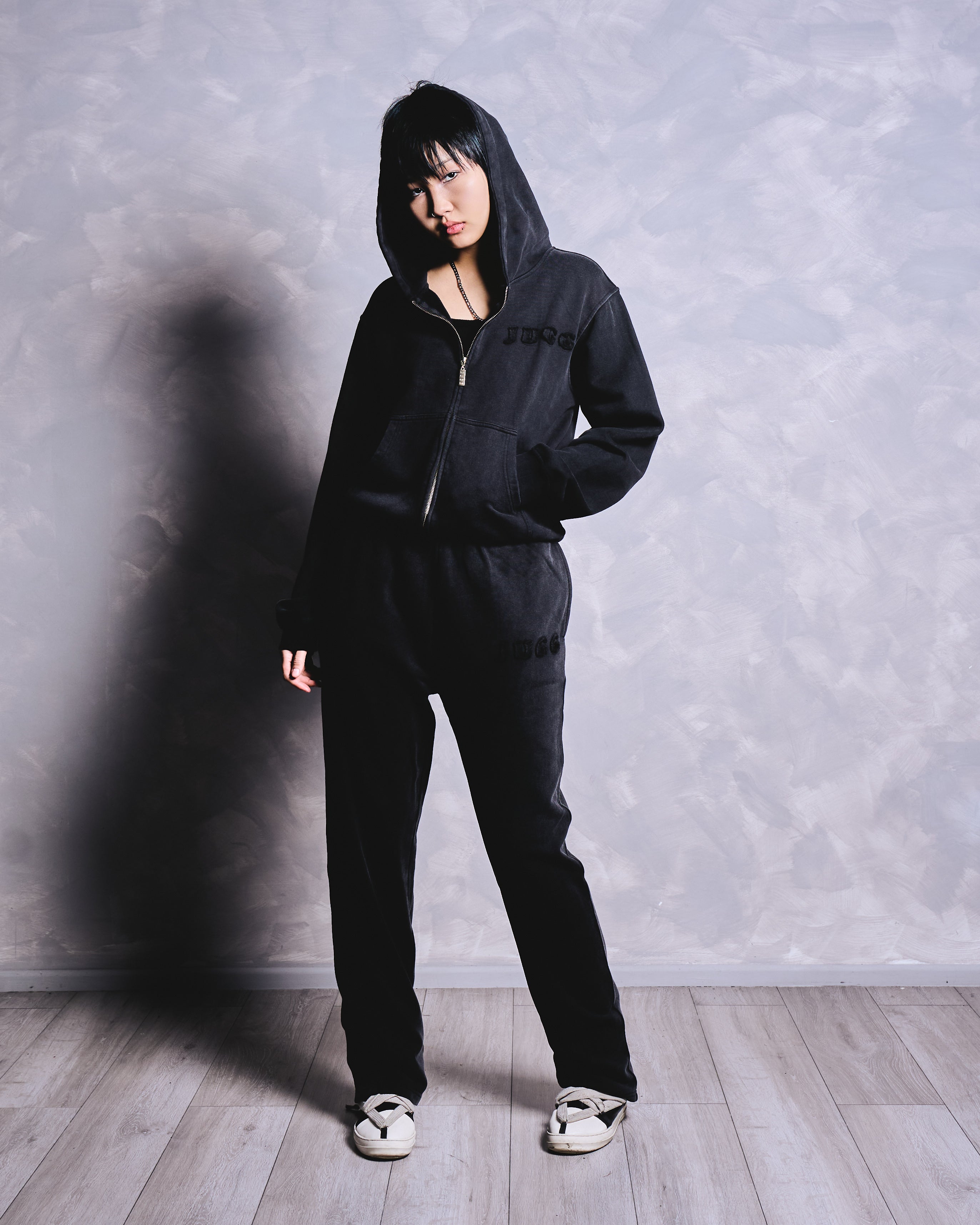 COZÈ “ZIPPER” TRACKSUIT - WASHED BLACK