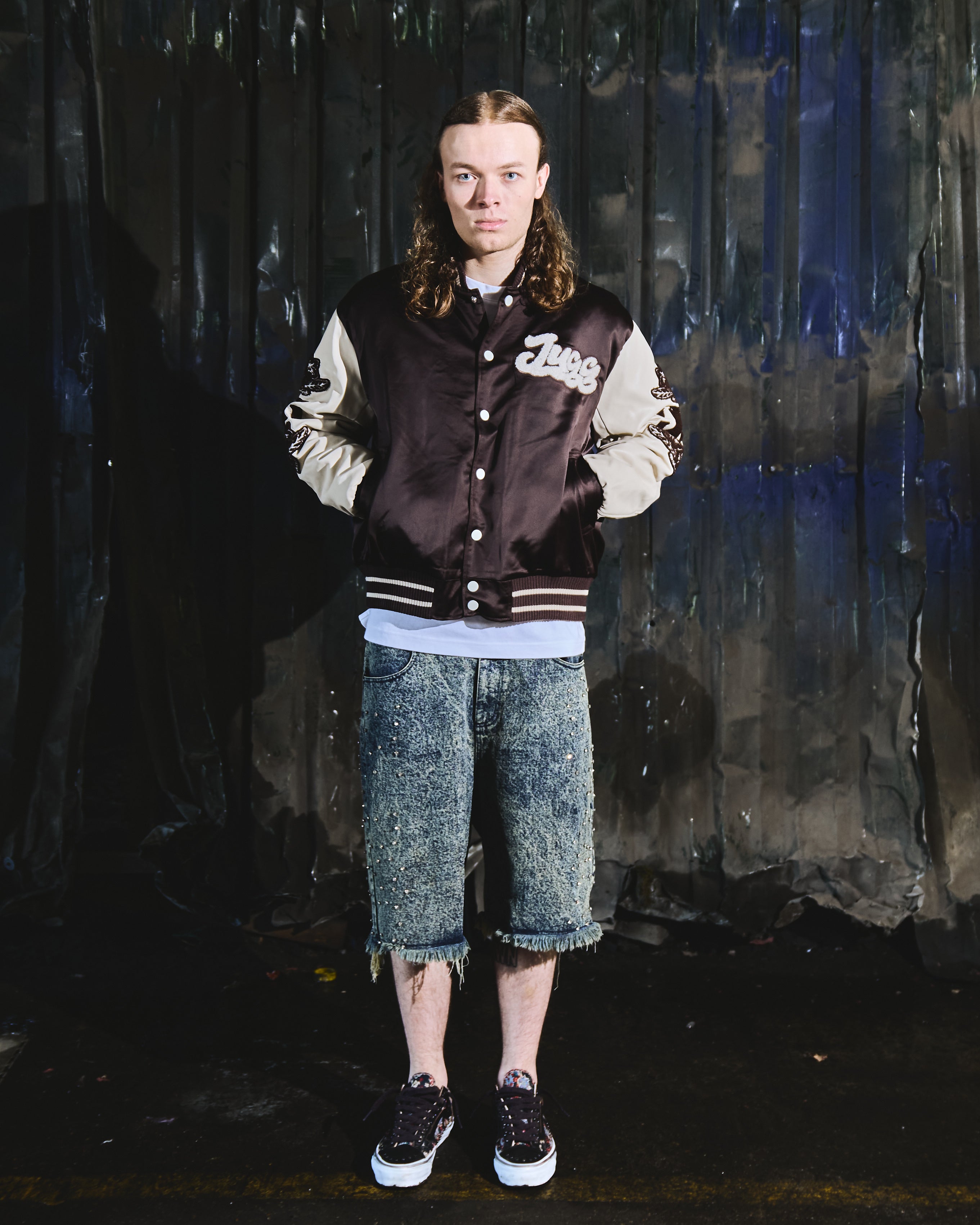 PRE ORDER - JUGGERS LIVE FOREVER VARSITY JACKET - BROWN