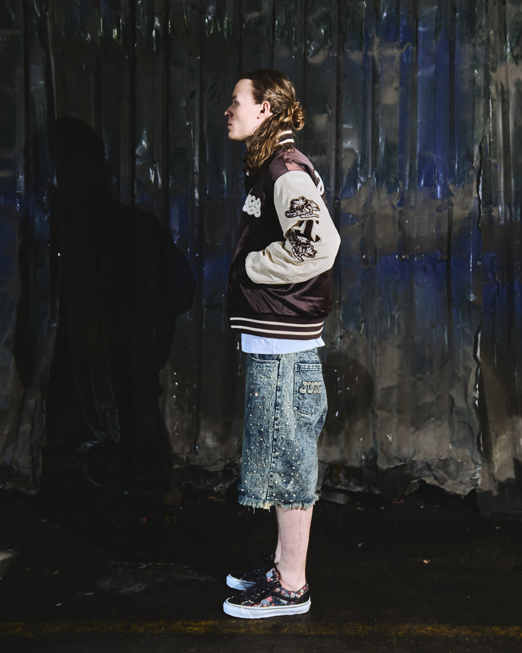 PRE ORDER - JUGGERS LIVE FOREVER VARSITY JACKET - BROWN