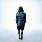 ANARCHY FLANNEL - WATER BLUE & ASH BLACK