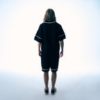 TRICOTÉE SHORTS SET - BLACK & WHITE