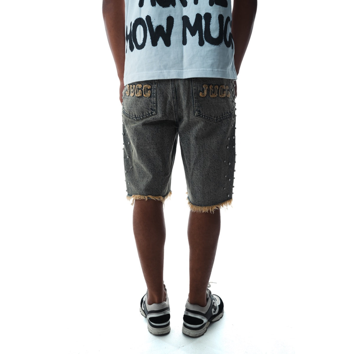 KIMICHI DENIM SHORTS - SAND DUST