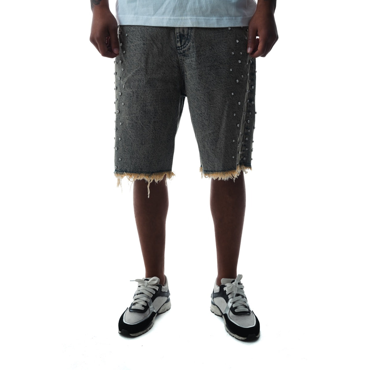 KIMICHI DENIM SHORTS - SAND DUST