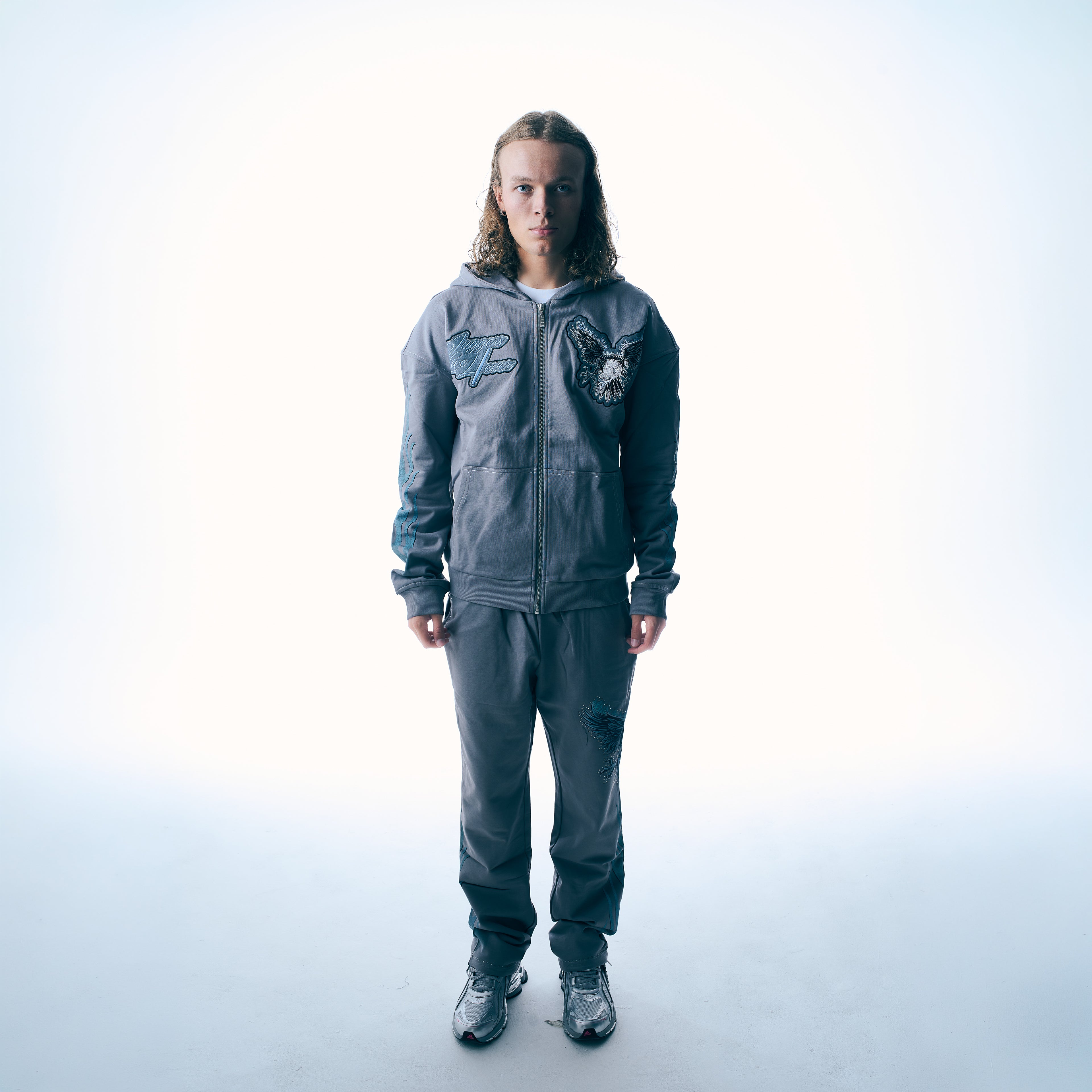 SUR LA LUNE TRACKY - GREY & ICE BLUE