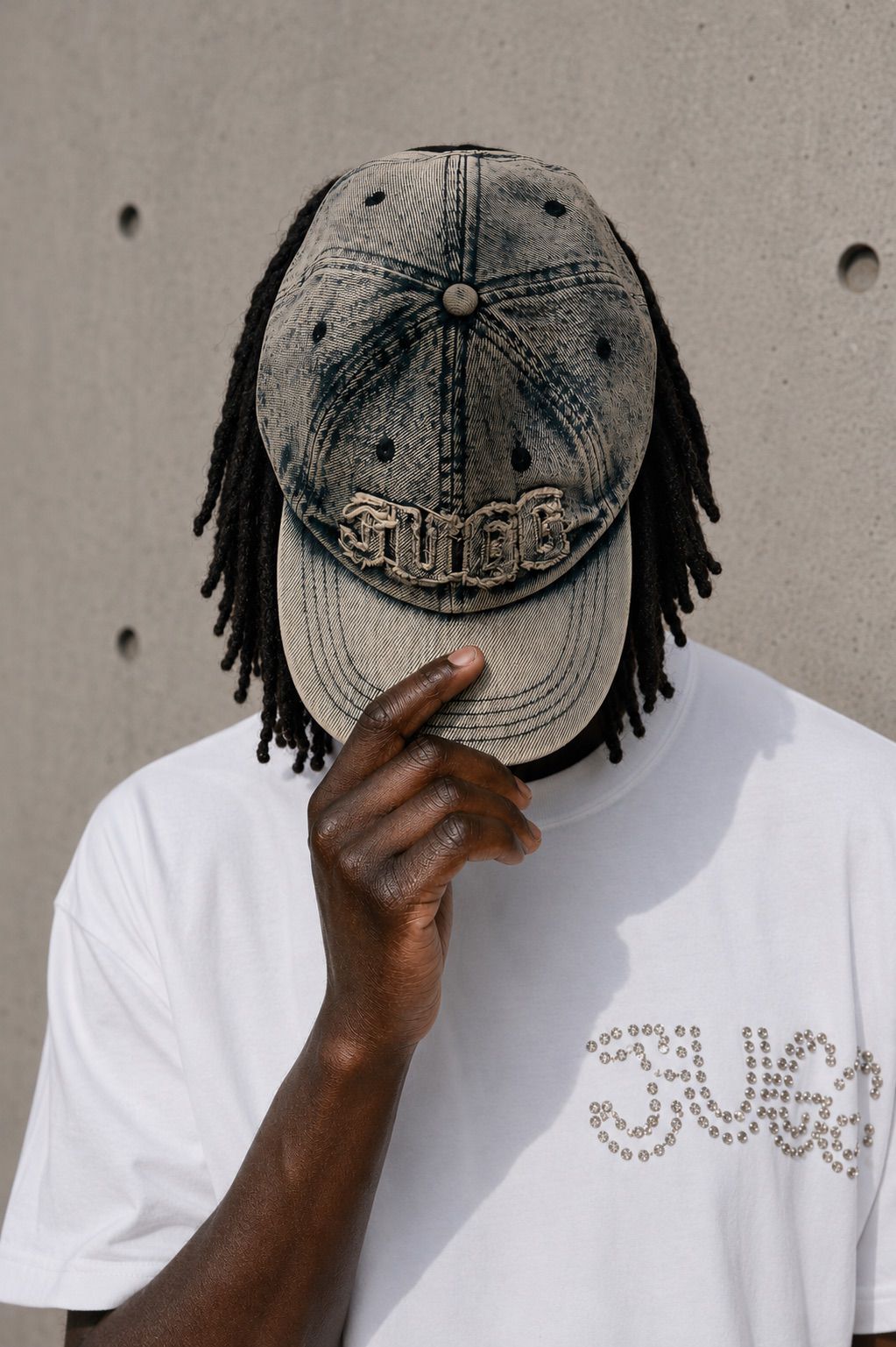 EXCLUSIVE KIMICHI DENIM HAT - SAND DUST