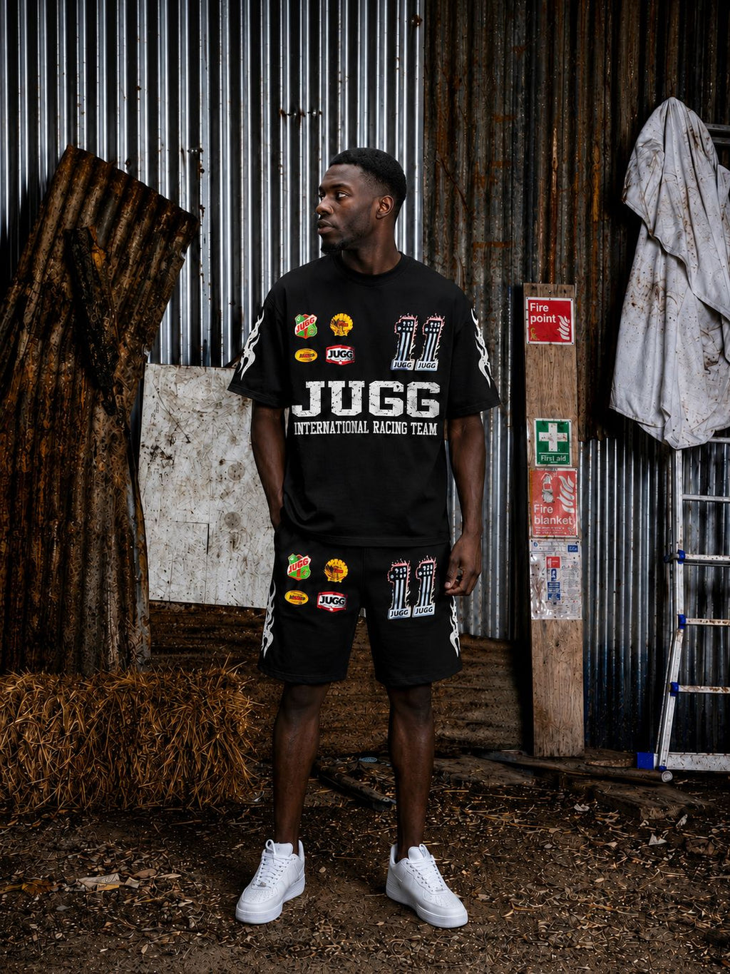 'FUELLED UP' SHORT SETS - BLACK